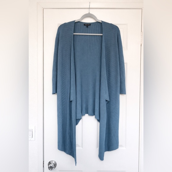 Eileen Fisher Sweaters - Eileen Fisher Silk Linen Blend Open Front Cardigan | Size Small | Spring Blue